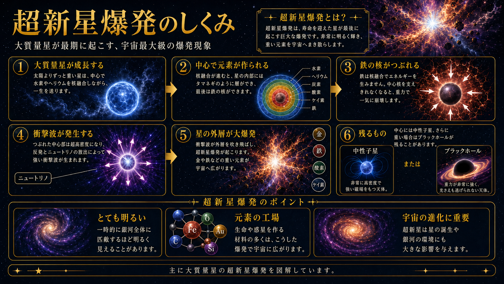 超新星爆発 横長