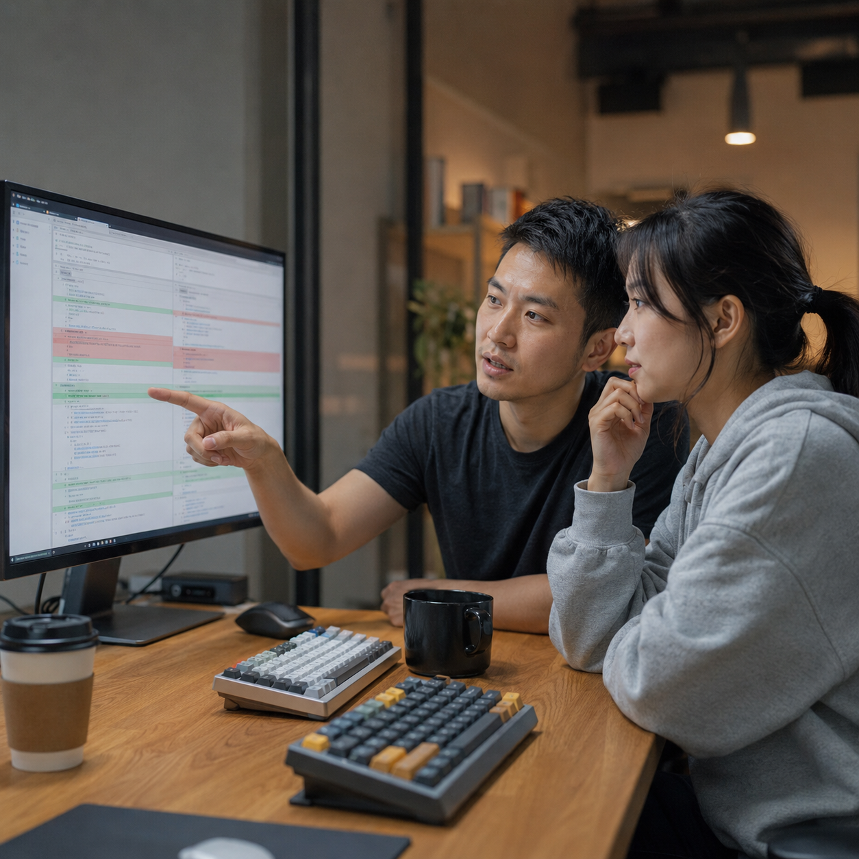 コードレビューの様子